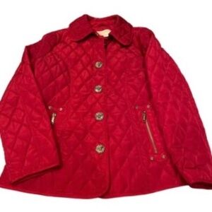 Michael Kors Red Quilted jacket EUC M